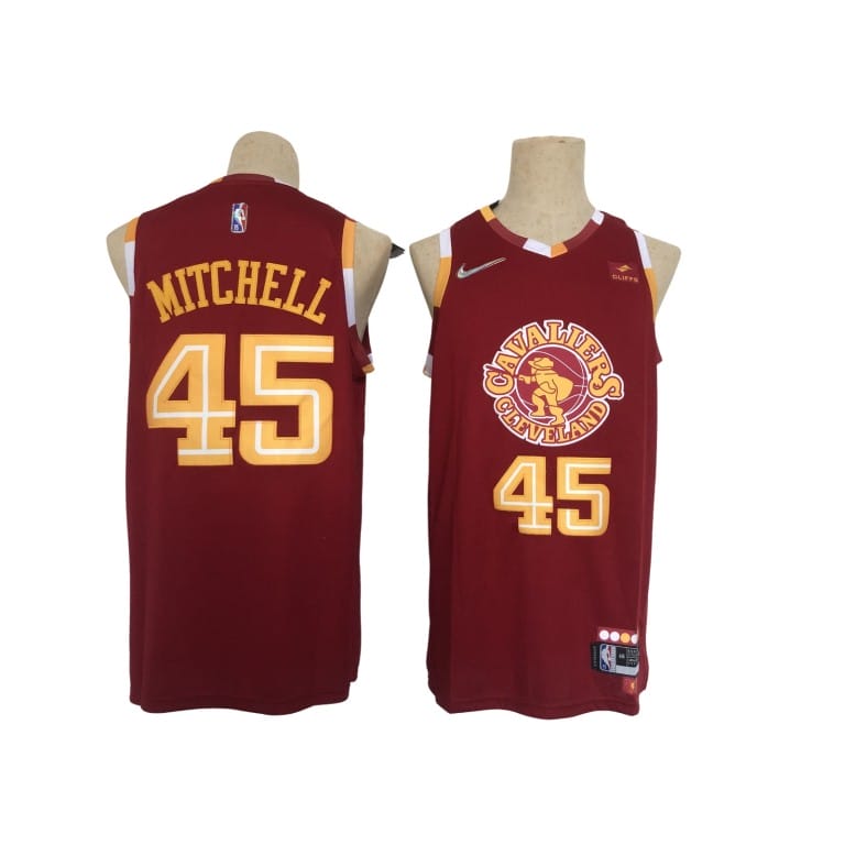 Camiseta NBA Cleveland Cavaliers Donovan Mitchell 45 City Edition Nike Vino