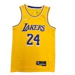 Camiseta NBA Los Angeles Lakers Kobe Bryant 24 Nike Icon Edition Amarilla