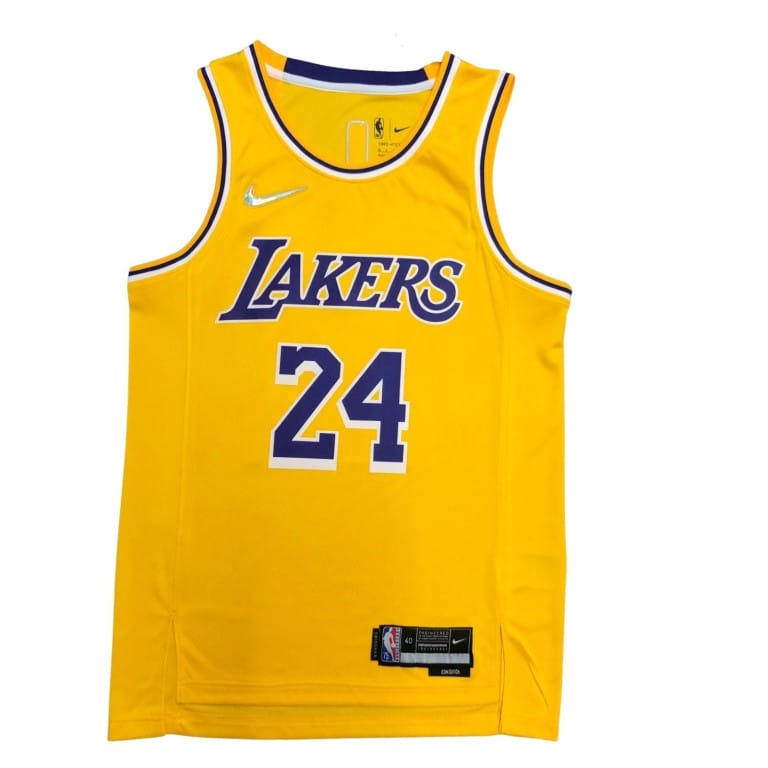 Camiseta NBA Los Angeles Lakers Kobe Bryant 24 Nike Icon Edition Amarilla