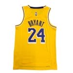 Camiseta NBA Los Angeles Lakers Kobe Bryant 24 Nike Icon Edition Amarilla - Imagen 2