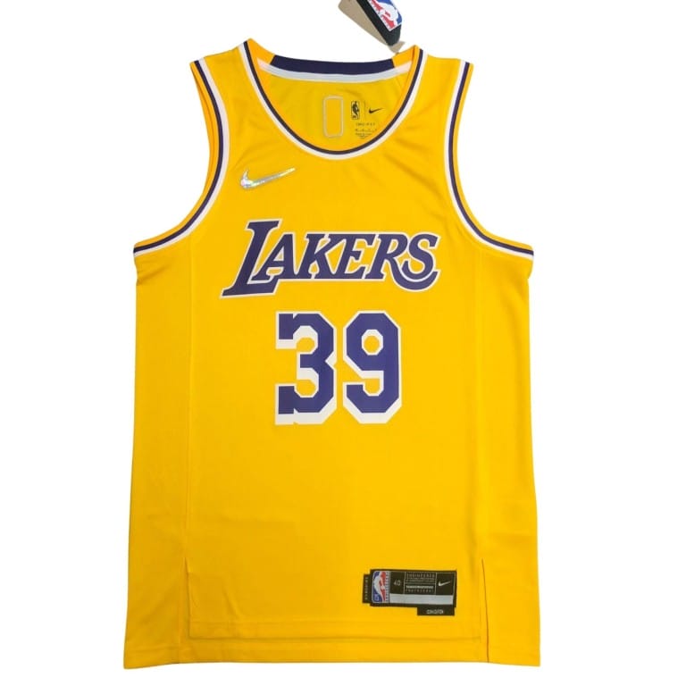 Camiseta NBA Los Angeles Lakers Dwight Howard 39 Nike Icon Edition Amarilla