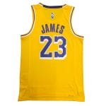 Camiseta NBA Los Angeles Lakers LeBron James 23 Nike Icon Edition Amarilla - Imagen 2