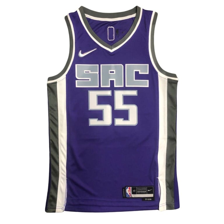 Camiseta NBA Sacramento Kings Jason Williams 55 Nike Icon Edition Morada