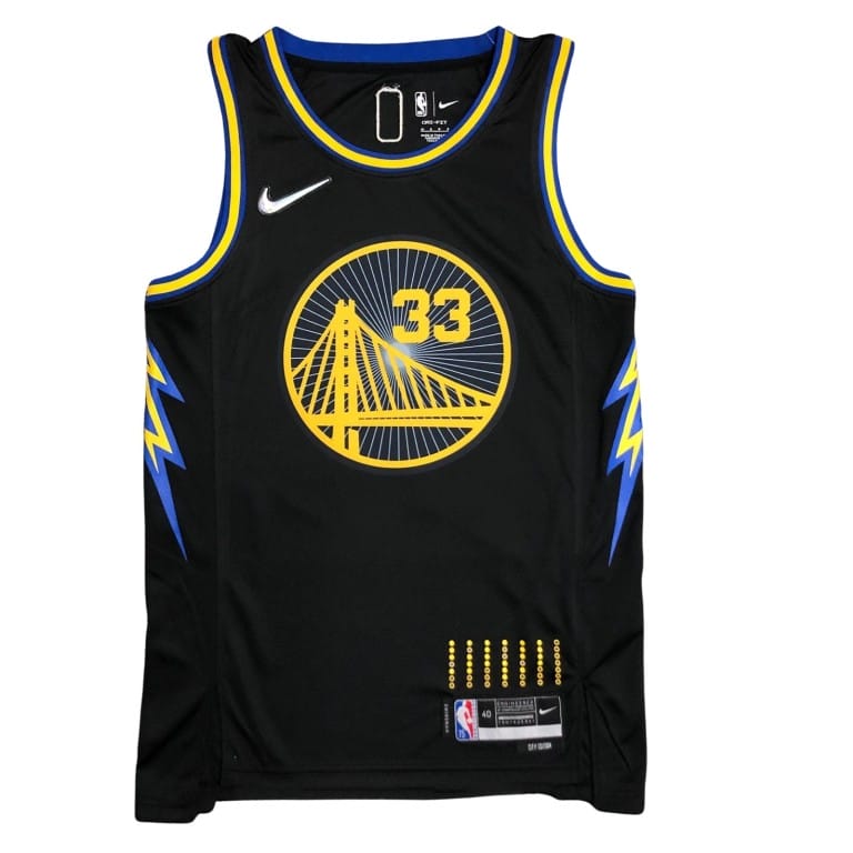 Camiseta NBA Golden State Warriors James Wiseman 33 City Edition Nike Negra