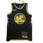 Camiseta NBA Golden State Warriors Draymond Green 23 City Edition Nike Negra