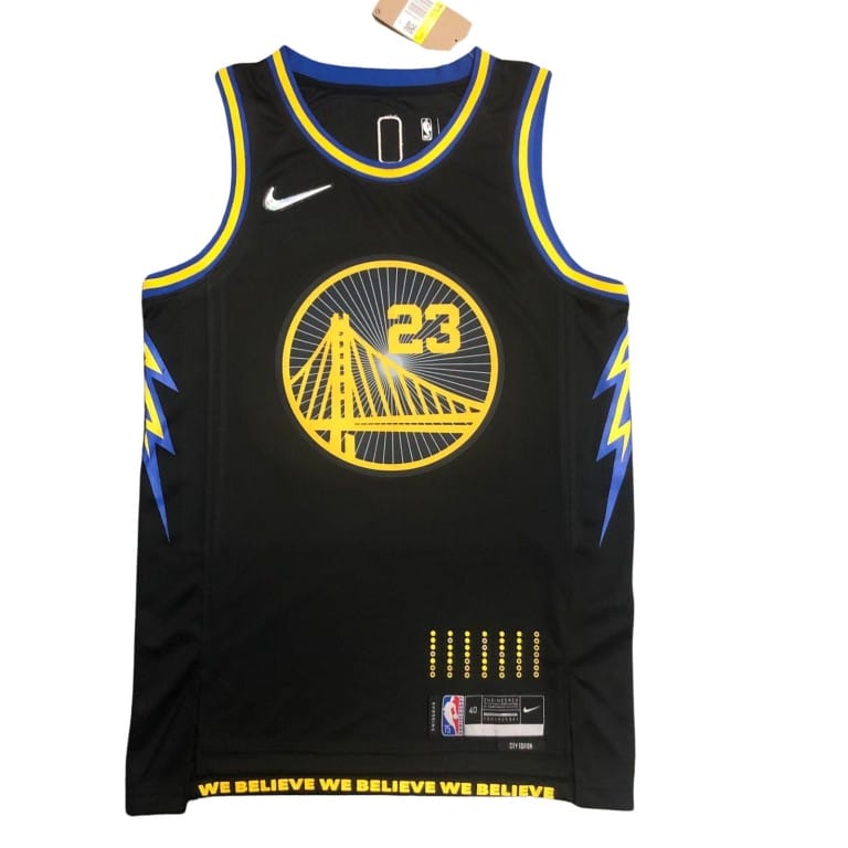 Camiseta NBA Golden State Warriors Draymond Green 23 City Edition Nike Negra