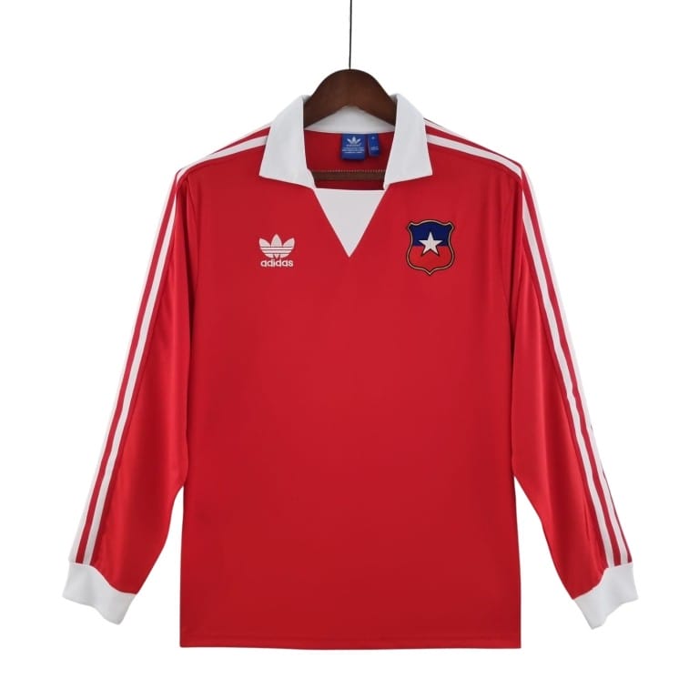 Camiseta Selección Chile Local Manga Larga Retro 1982 adidas España 82