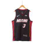 Camiseta NBA Miami Heat Dwyane Wade 3 Nike Statement Edition Negra