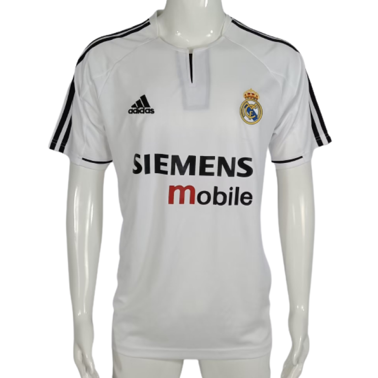 Camiseta Real Madrid Retro Local 2004/05 Siemens Mobile