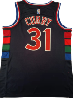 Camiseta NBA Philadelphia 76ers Seth Curry 31 City Edition Nike Azul Marino - Imagen 3