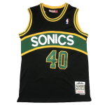 Camiseta NBA Seattle SuperSonics Shawn Kemp 40 Mitchell & Ness Retro Negra