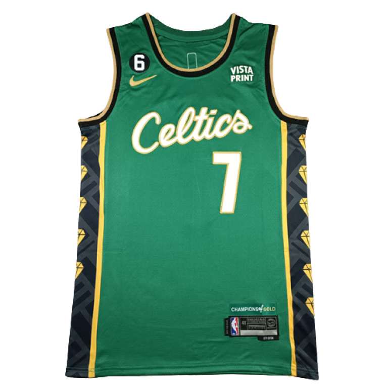 Camiseta NBA Boston Celtics Jaylen Brown 7 City Edition Bill Russell Nike