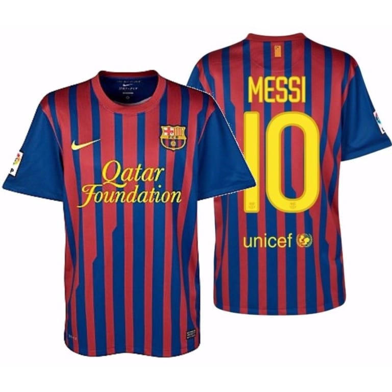 Camiseta FC Barcelona Retro Local 2011/12 Messi 10