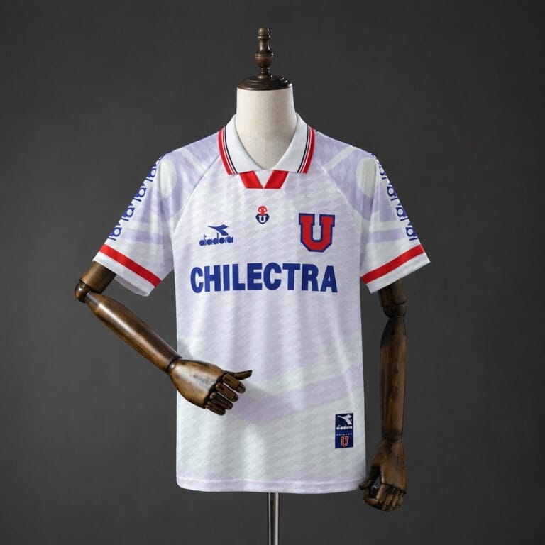 Camiseta Universidad de Chile Retro Visitante 1996 Diadora Chilectra